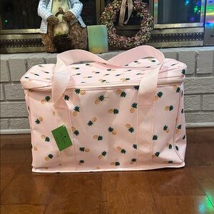 Kate Spade Pink Pineapple-Print Travel Tote (NWT)